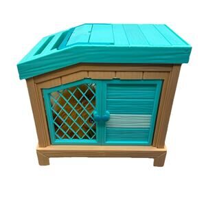 Little Live Pets Mama Surprise Mama Guinea Pig, One Baby, Teal Hutch Toy. {82}.